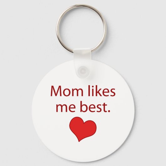 Mam vindt me het beste sleutelhanger (Voorkant)