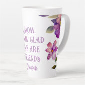 Mam Violet "Blij dat we zijn vrienden" Latte Mok (Rechterhoek)