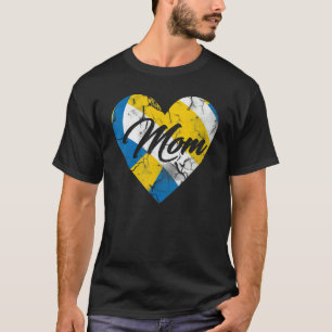 Mam Volleyball Ball Heart Idea Mothrer Sport T-shirt