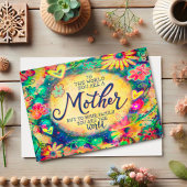 Mam voor je familie ben jij de wereld citaat kaart