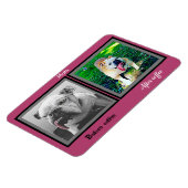 Mam voor koffie na koffie grappige buldog magneet (Linkerzijde)