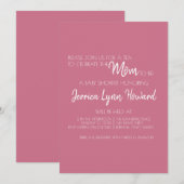 Mam-voor-zijn Baby shower Uitnodiging (Voorkant / Achterkant)