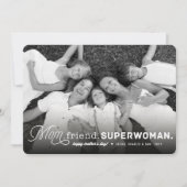 Mam, vriend, supervrouw Happy Moederdag Foto Kaart (Voorkant)