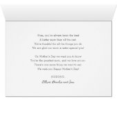 Mam, vriend, supervrouw Moederdag Modern foto (Binenzijde Horizontaal (Onderkant))