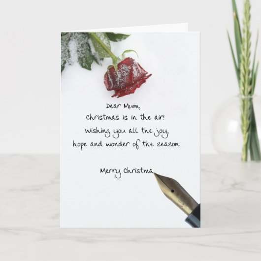 Mam Vrolijk kerstkaartje Feestdagen Kaart (Voorkant)