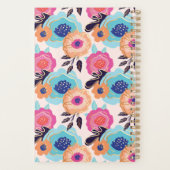 Mam, vrouw, Baas Babe | Vet Florals & Gold Script Planner (Achterkant)