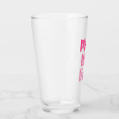 Mam vrouw baas gradiënt roze aangepast script scha glas (Rechts)