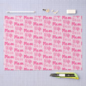 Mam vrouw baas licht roze aangepast script schatti tissuepapier (Craft)
