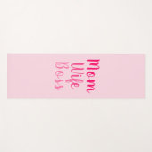 Mam vrouw baas licht roze aangepast script schatti yogamat (Voorkant (horizontaal))