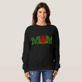 Mam Watermelon Funny Summer Fruit Moederdag Trui (Voorkant volledig)