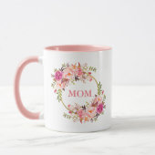 Mam Waterverf Floral Pink Gold Mok (Links)
