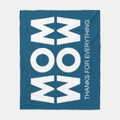 Mam, wauw! fleece deken (Voorkant)