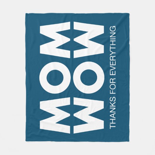 Mam, wauw! fleece deken (Voorkant)