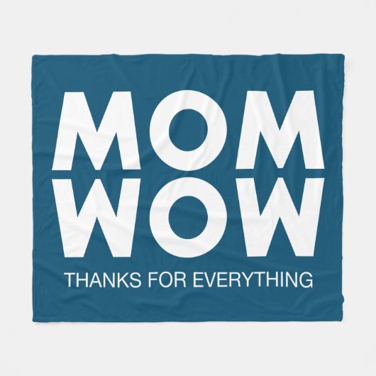 Mam, wauw! fleece deken (Voorkant (Horizontaal))