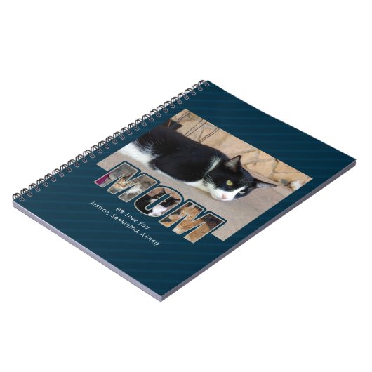 Mam We houden van je 4 Foto 3 Ring Multomap Notitieboek (Linkerzijde)