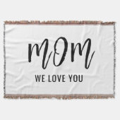 Mam We houden van je aangepaste Moederdag Deken (Voorkant)