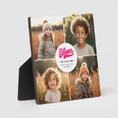 Mam we houden van je foto harten namen moederdag fotoplaat (Voorkant)