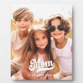 Mam we houden van je foto hartjes witte tekst moed fotoplaat (Voorkant)