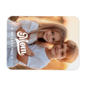 Mam we houden van je foto hartjes witte tekst moed magneet (Horizontaal)