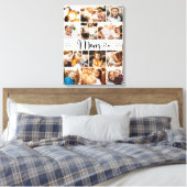 Mam We houden van je hart Moderne Foto Collage Canvas Afdruk (Insitu (Slaapkamer))