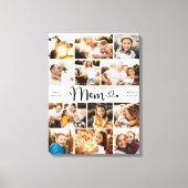 Mam We houden van je hart Moderne Foto Collage Canvas Afdruk (Voorkant)