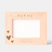 Mam, we houden van je harten en namen gegraveerde lijstjes (Voorkant)