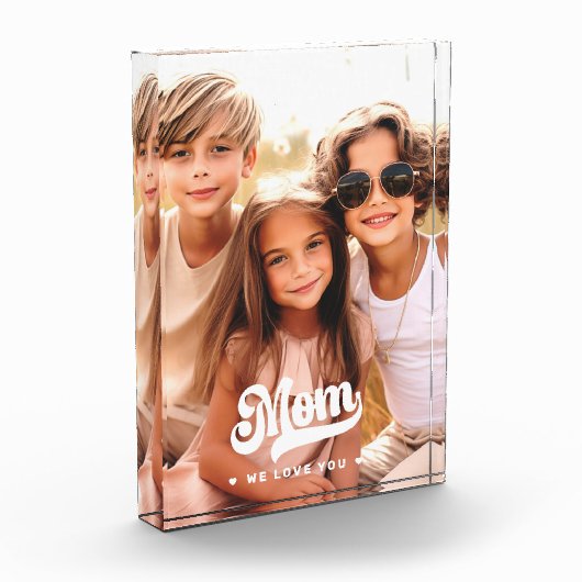 Mam we houden van je harten moederdag fotoblok (Links)