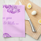 Mam, we houden van je keukenhanddoek (Quarter Fold)