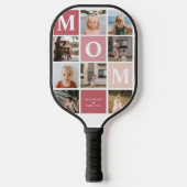 Mam, we houden van je | Modern 8 fotokleurenblok Pickleball Paddle (Voorkant)
