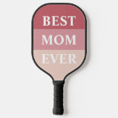 Mam, we houden van je | Modern 8 fotokleurenblok Pickleball Paddle (Achterkant)