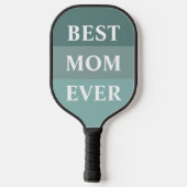 Mam, we houden van je | Modern 8 fotokleurenblok Pickleball Paddle (Achterkant)