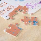 Mam We houden van je Waterverf Kunstaanval 2 Foto Legpuzzel (Zijkant)