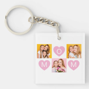 Mam We Liefhebben Jou Kinderen Namen Foto Collage Sleutelhanger