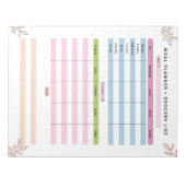 Mam Wekelijkse Maaltijdplanner & boodschappenlijst Notitieblok (Voorkant)