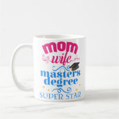 Mam Wife Masters Degree Afstuderen Coffee Mok Gift (Links)