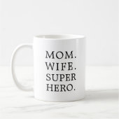 Mam Wife Super Hero Coffee Mok | Moederdag Cadeau (Links)