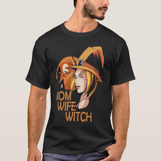 Mam Wife Witch T-shirt (Voorkant)