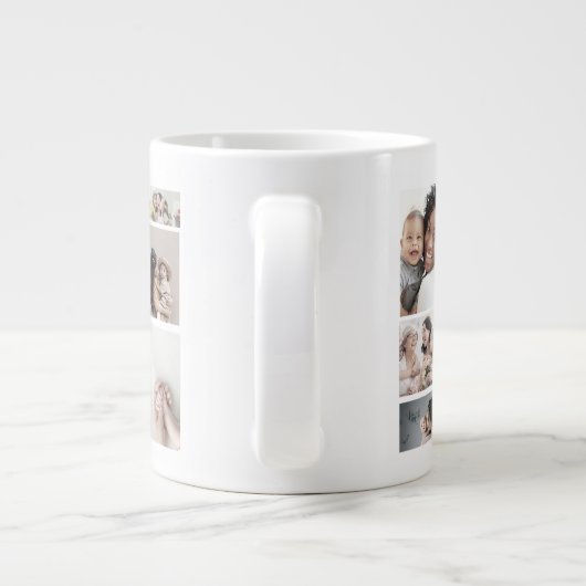 Mam Wij houden van u aangepaste Moederdag Foto Grote Koffiekop (Achterkant)