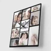 Mam Wij houden van u aangepaste Moederdag Foto Vierkante Klok (Hoek)