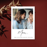 Mam wil dat je me in de Aisle Moeder Bride laat va Briefkaart<br><div class="desc">Mam wil dat je me de Aisle-moeder van het Bride-voorstel laat vallen.</div>