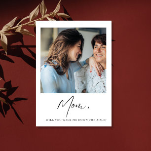 Mam wil dat je me in de Aisle Moeder Bride laat va Briefkaart