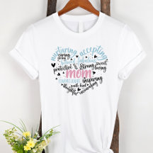 Mam Word Cloud Blue en roze hart