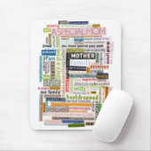 Mam Word Collage Mousepad Muismat (Met muis)