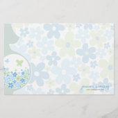 Mam wordt | Baby Boy Dank u Noteer Stationery Briefpapier (Voorkant)
