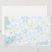 Mam wordt | Baby Boy Dank u Noteer Stationery Briefpapier (Voorkant / Achterkant)