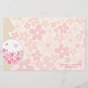 Mam wordt   Baby Girl Dank je briefje Stationery Briefpapier