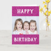 Mam World's beste ooit Kinder foto van Birthday Kaart (Gele Bloem)