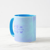 Mam Wow, in Blue Moederdag Mok (Voorkant links)