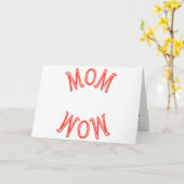 Mam Wow, Moederdag Kaart (Gele Bloem)