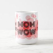 MAM WOW zwart op rood | Koffiemok (Center)
